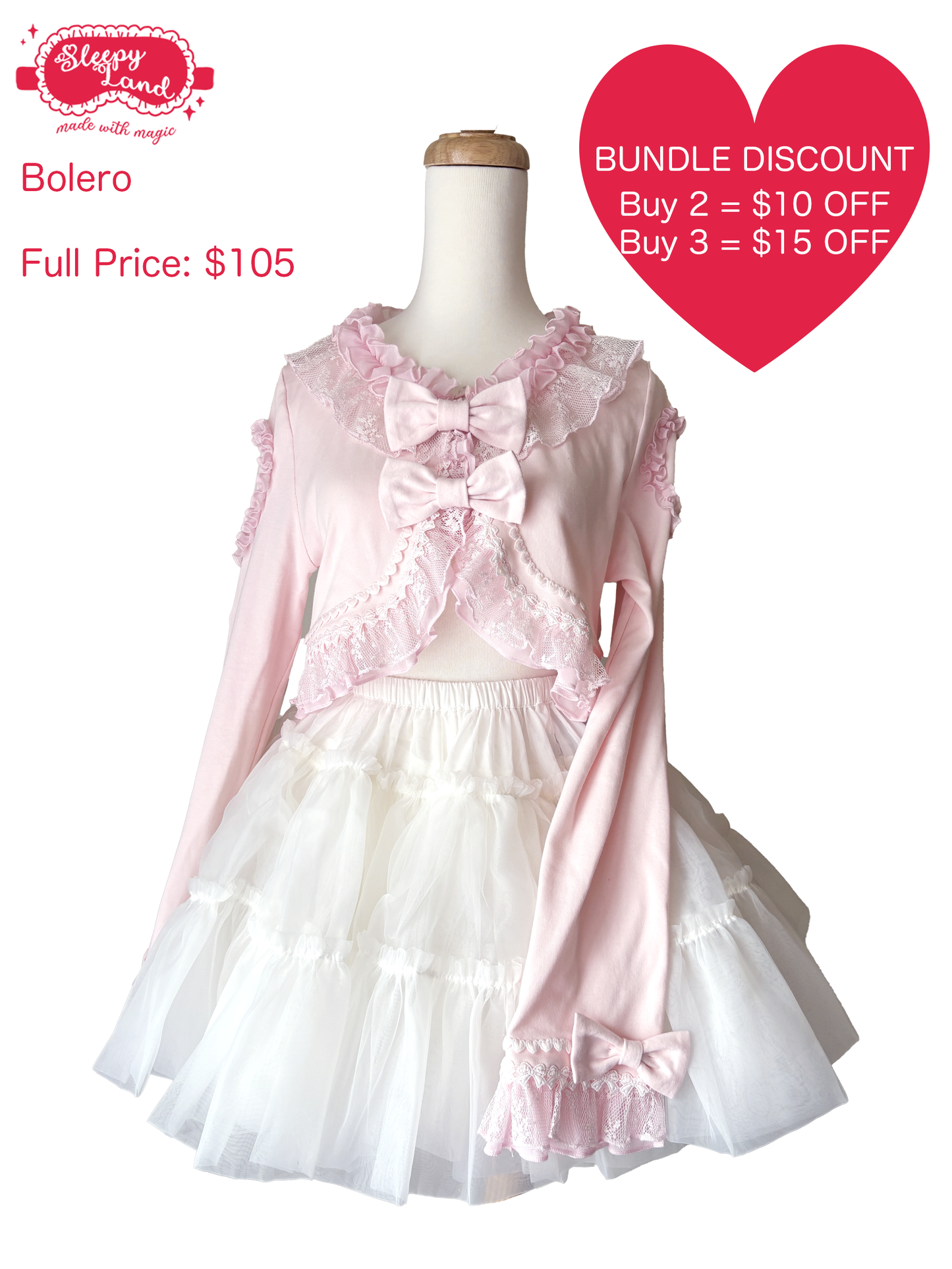 full price preorder | princess heart bolero | delivery in June 2025