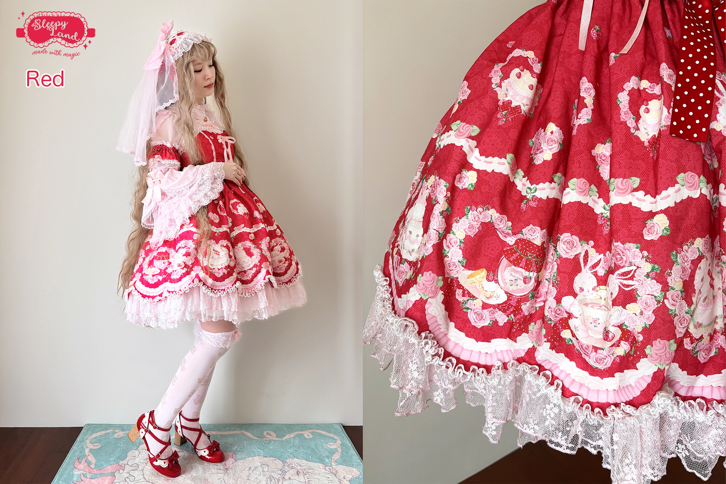 deposit preorder | sugar bunnies rose garden teatime Jumperskirt + KC Set | delivery in June 2025